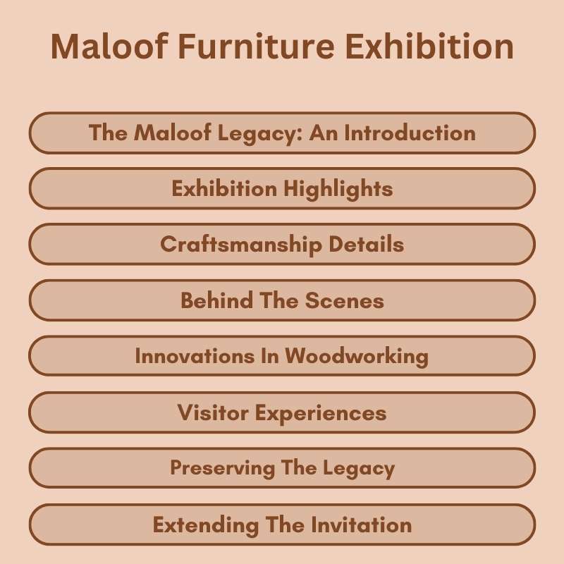 Maloof Furniture Exhibition