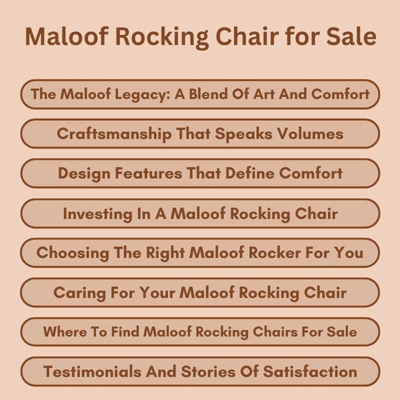 Maloof Rocking Chair for Sale