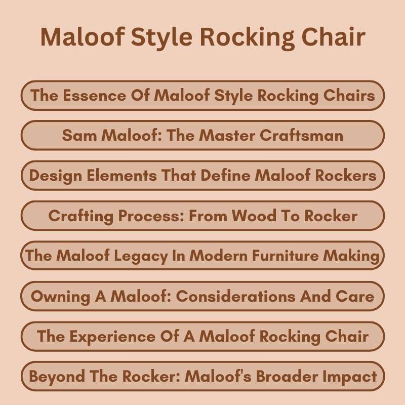 Maloof Style Rocking Chair