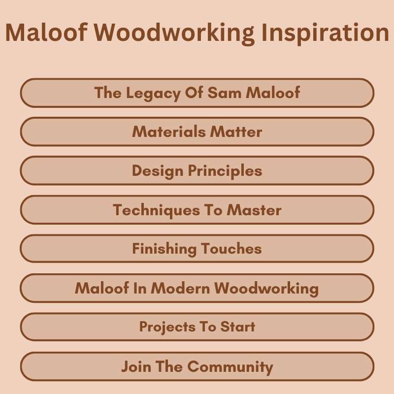 Maloof Woodworking Inspiration