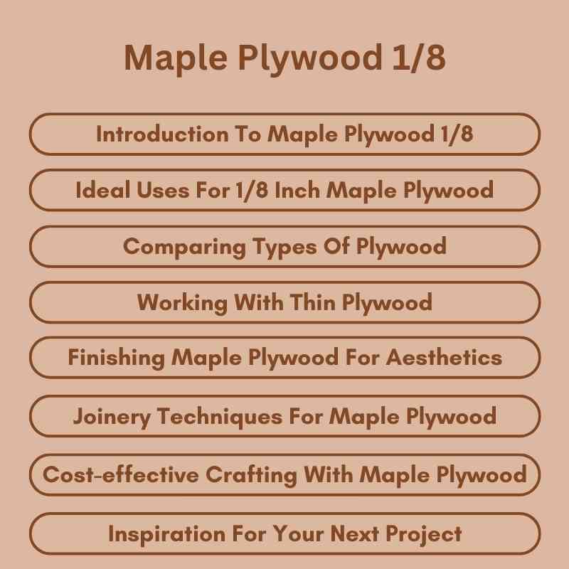Maple Plywood 18