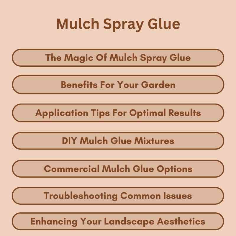 Mulch Spray Glue
