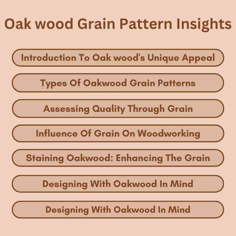 Oak wood Grain Pattern Insights