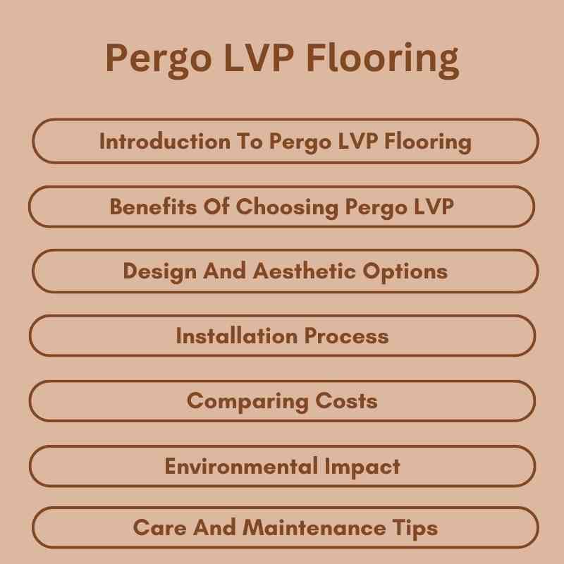 Pergo LVP Flooring