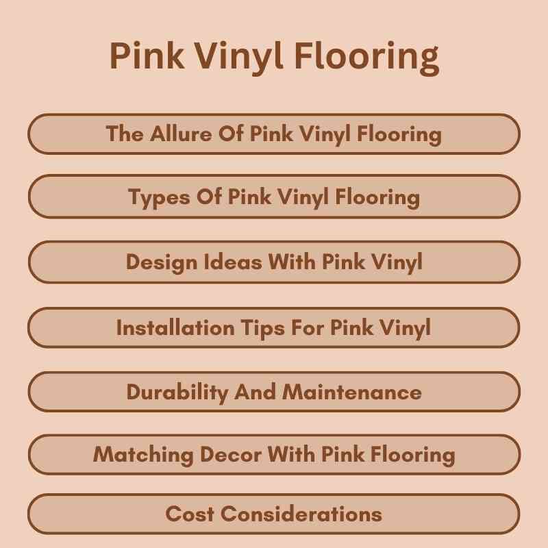 Pink Vinyl Flooring