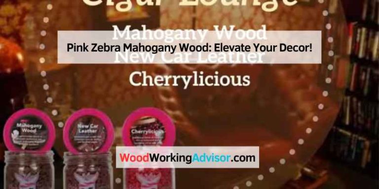 Pink Zebra Mahogany Wood