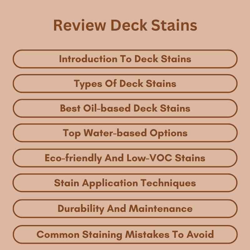 Review Deck Stains