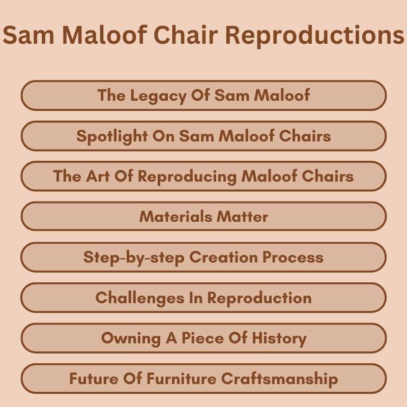 Sam Maloof Chair Reproductions