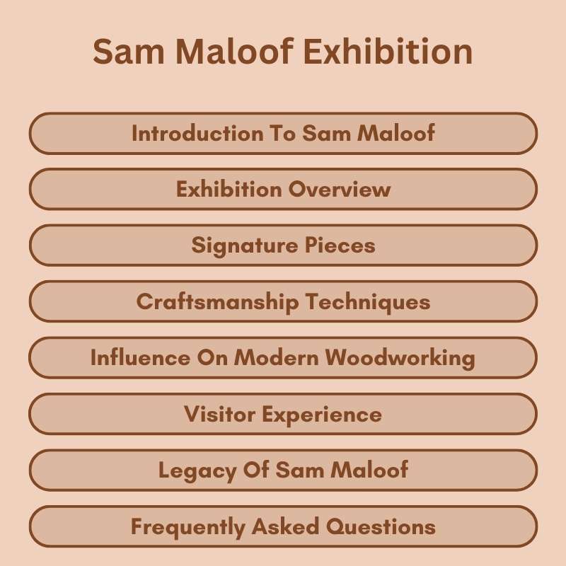 Sam Maloof Exhibition
