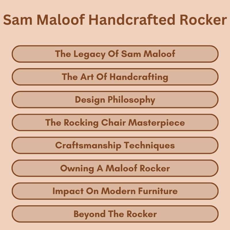 Sam Maloof Handcrafted Rocker