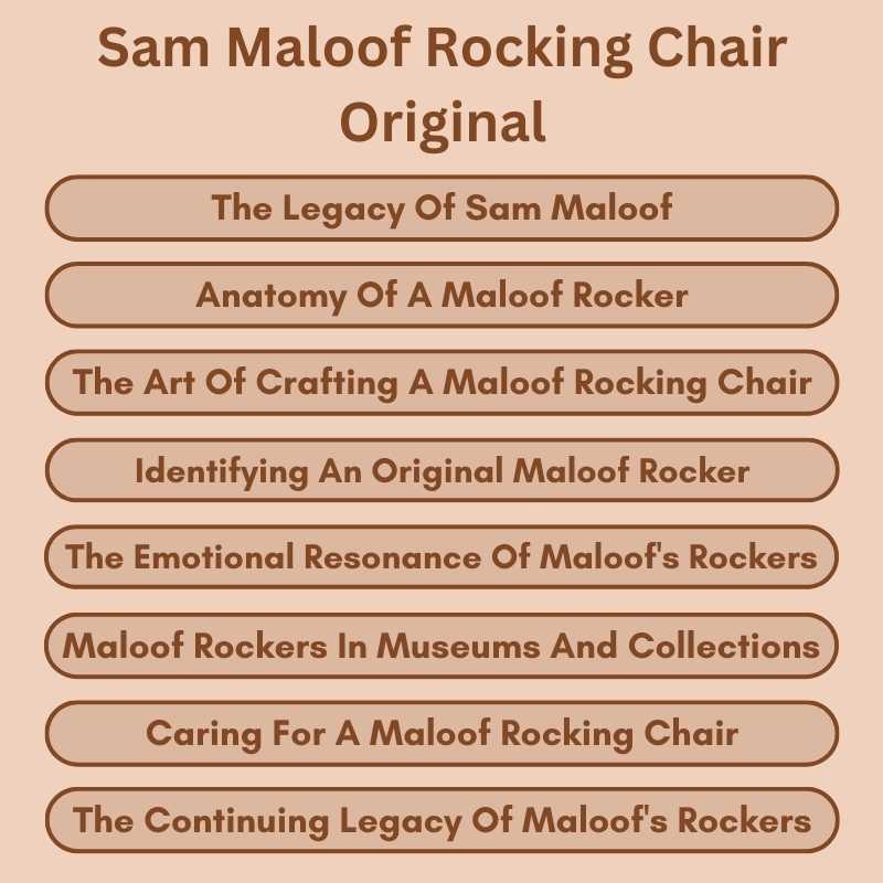 Sam Maloof Rocking Chair Original