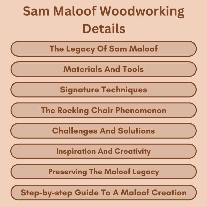 Sam Maloof Woodworking Details