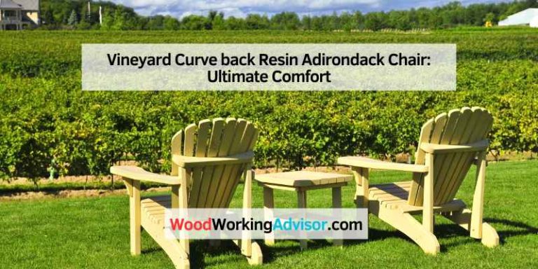 Vineyard Curve back Resin Adirondack Chair