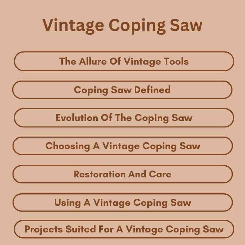 Vintage Coping Saw
