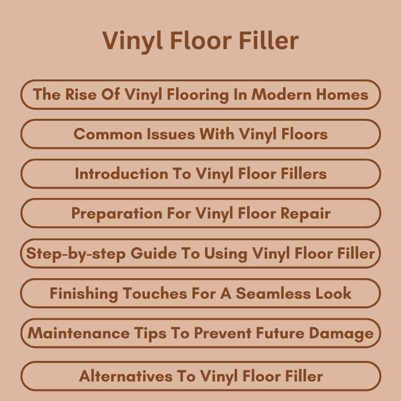 Vinyl Floor Filler