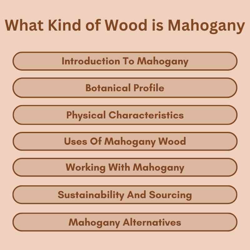 What Kind of Wood is Mahogany
