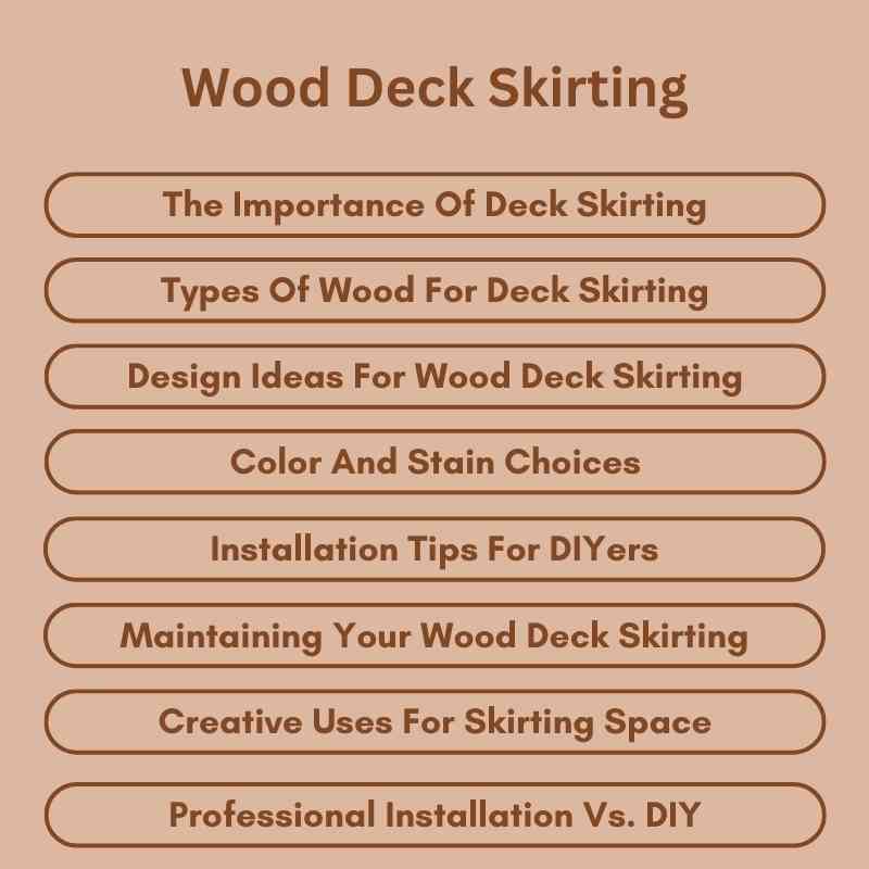 Wood Deck Skirting