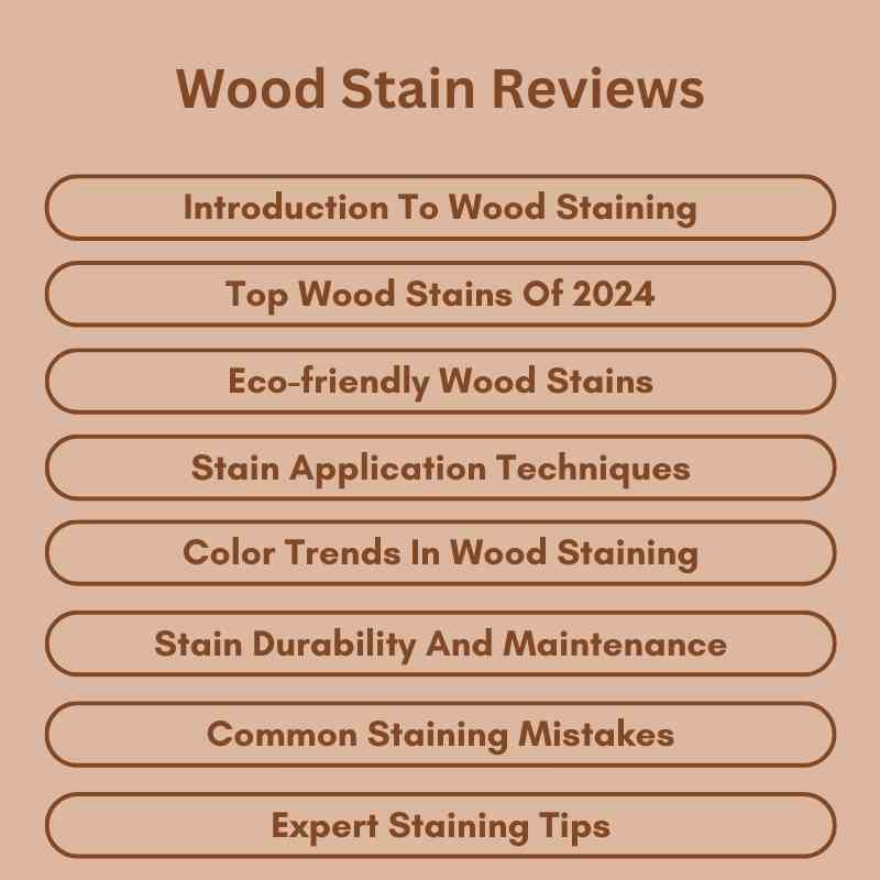 Wood Stain Reviews
