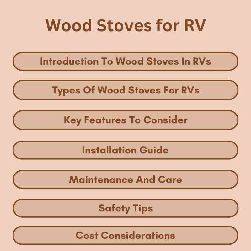 Wood Stoves for RV
