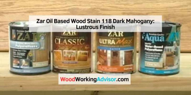 Zar Oil Based Wood Stain 118 Dark Mahogany