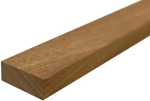 African mahogany lumber board, 3/4 inch by 4 inch