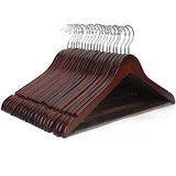 JS Hanger Wooden Coat Hangers (20-Pack, Walnut Finish) thumbnail JS Hanger Wooden Coat Hangers (20-Pack, Walnut Finish) thumbnail