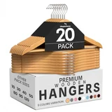 Utopia Home Premium Wooden Hangers (20-Pack, Natural) thumbnail Utopia Home Premium Wooden Hangers (20-Pack, Natural) thumbnail