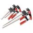 Bessey F-style bar clamp set used for clamping wood glue joints