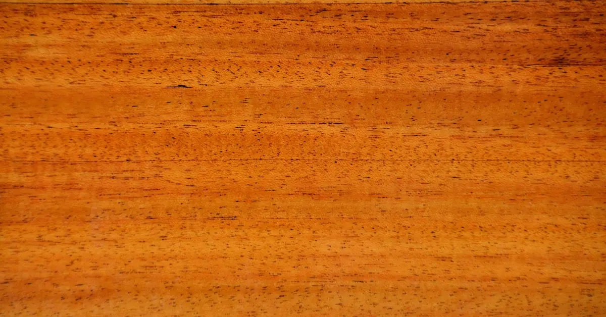 Close-up of mahogany wood grain showing the warm reddish-brown tone finishes are chosen to enhance