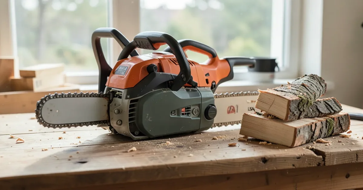 Compact homeowner-grade gas chainsaw similar to Stihl's entry-level MS170 and MS180 models