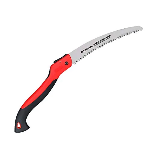 Corona 10-inch RazorTOOTH curved-blade folding pruning saw for single-hand use Corona 10-inch RazorTOOTH curved-blade folding pruning saw for single-hand use