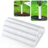 Corrugated tree guards protecting seedlings from deer and rodents