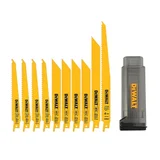 DEWALT Reciprocating Saw Blades, 10-Piece Bi-Metal Combination Set (DW4898) product photo