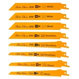 Bates Reciprocating Saw Blades, 8-Pack, Wood & Metal Cutting product photo