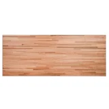 Red oak butcher block desktop slab