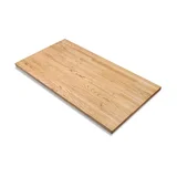 White ash butcher block desktop slab