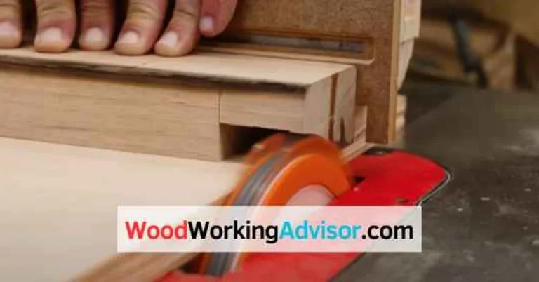 DEWALT dado set blade installed on a table saw arbor