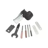 Dremel 1453 chainsaw sharpening attachment kit with angle guide, wrench, spacers and four grinding stones