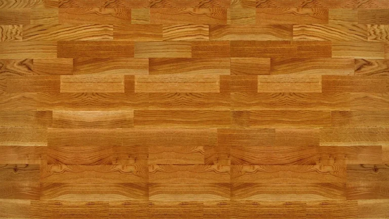 European beech parquet flooring showing the wood's fine, even grain and pale color