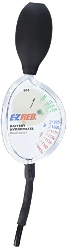 EZ Red SP101 battery hydrometer for testing electrolyte specific gravity