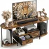 Faesun 63 inch curved edge media console TV stand