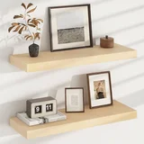FLYJOE USA-Sourced Maple Floating Shelf, 24 FLYJOE USA-Sourced Maple Floating Shelf, 24