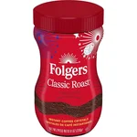 Folgers Classic Roast instant coffee jar