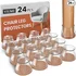 VIUME silicone chair leg floor protectors 24 piece pack