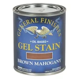 General Finishes Oil Base Gel Stain in Brown Mahogany, a wipe-on gel stain for blotch-prone wood General Finishes Oil Base Gel Stain in Brown Mahogany, a wipe-on gel stain for blotch-prone wood