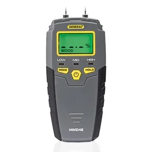 General Tools MMD4E digital pin-type moisture meter for testing firewood dryness