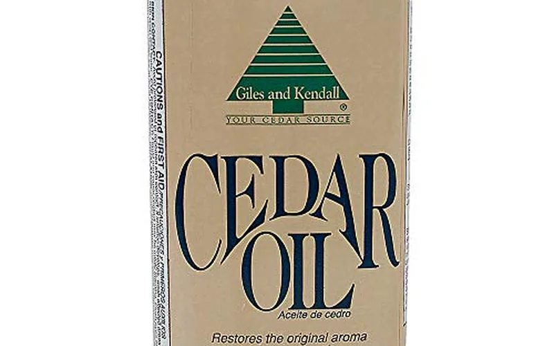 Giles and Kendall Cedar Oil 8 oz can, pure Eastern Redcedar wood treatment