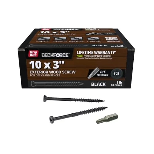 Grip-Rite DeckForce exterior wood screws for treated lumber