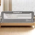 GrowthFun 71 inch foldable bed rail for toddlers on a full size bed