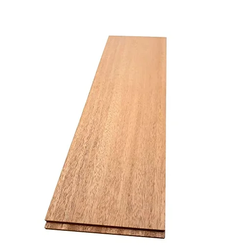 The Hardwood Edge mahogany hardwood planks, 2-pack